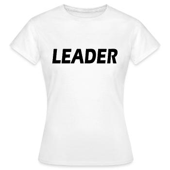 Leader - Women's T-Shirt - white - Front - AI Model Female 172 dark (172cm)