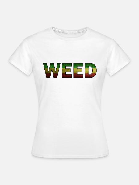 Marihuana Weed Cannabis - Frauen T-Shirt - Weiß