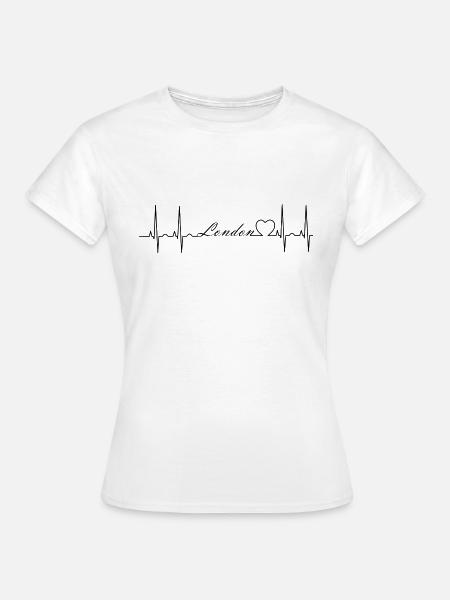 London - Frauen T-Shirt - Weiß