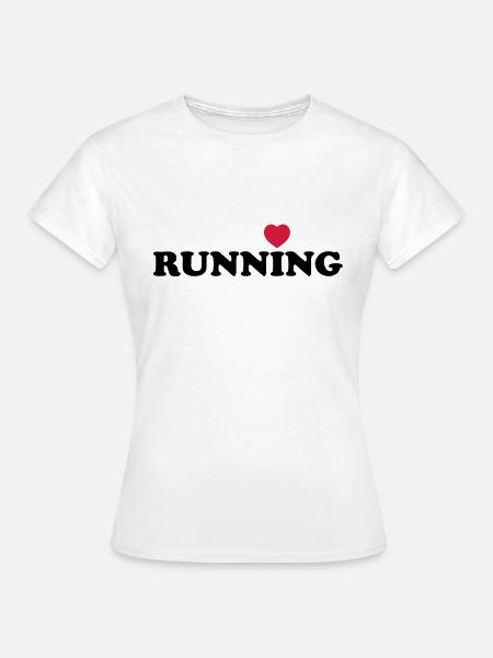 Love running - Frauen T-Shirt - Weiß