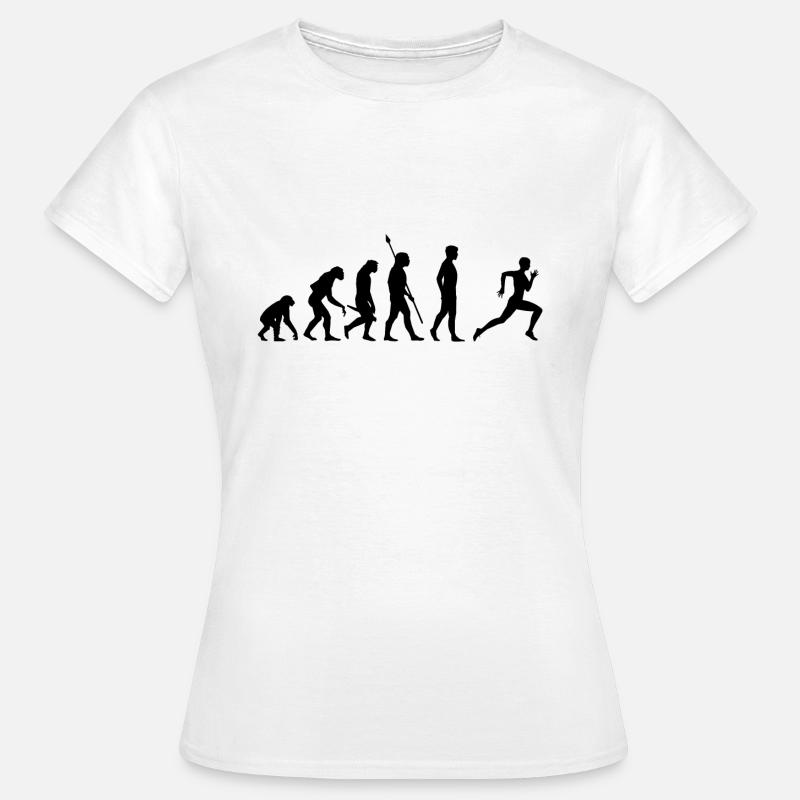 Running Evolution - Courses Marathon - T-shirt Femme - blanc