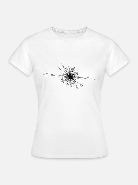 Vector Sternen Nova Explosion - Frauen T-Shirt - Weiß