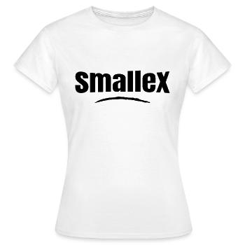 smallex - T-shirt Femme - blanc - Devant - AI Model Female 172 dark (172cm)