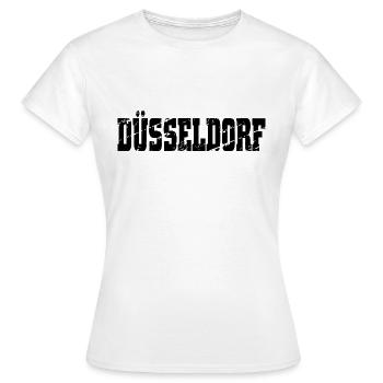Dusseldorf - T-shirt Femme - blanc - Devant - AI Model Female 172 dark (172cm)