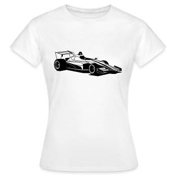 Sportwagen - Frauen T-Shirt - Weiß - Vorne - AI Model Female 172 dark (172cm)