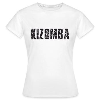 Kizomba break - T-shirt Femme - blanc - Devant - AI Model Female 172 dark (172cm)