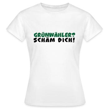 Annalena Baerbock Grüne Wahl Bundestag Die Grünen - Frauen T-Shirt - Weiß - Vorne - AI Model Female 172 dark (172cm)