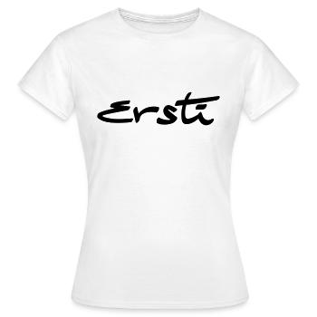 ersti - ob Semensterneulinge oder Erstklässler - Frauen T-Shirt - Weiß - Vorne - AI Model Female 172 dark (172cm)