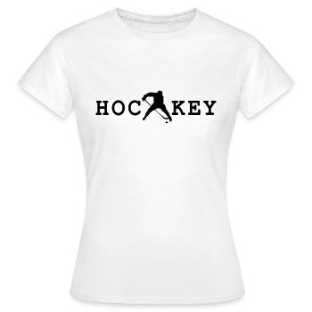 hockey - T-shirt Femme - blanc - Devant - AI Model Female 172 dark (172cm)
