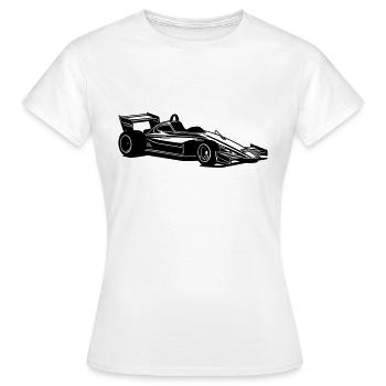 Voiture de course - T-shirt Femme - blanc - Devant - AI Model Female 172 dark (172cm)