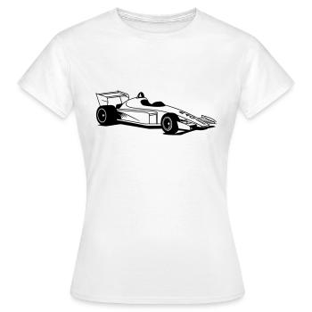 Sportwagen - Frauen T-Shirt - Weiß - Vorne - AI Model Female 172 dark (172cm)