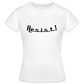 Résister - T-shirt Femme - blanc - Devant - AI Model Female 172 dark (172cm)