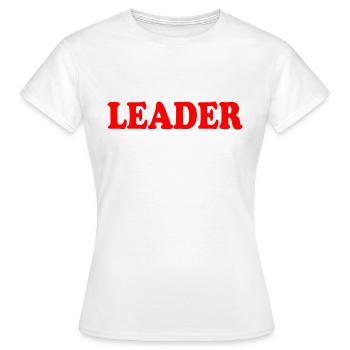 Leader - Women's T-Shirt - white - Front - AI Model Female 172 dark (172cm)