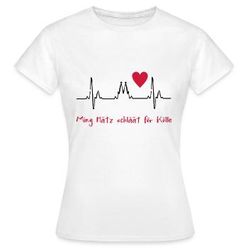 2541614 10819764 Koeln - Frauen T-Shirt - Weiß - Vorne - AI Model Female 172 dark (172cm)