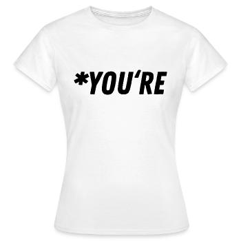 Grammaire Grammaire Cadeau Cadeau Idée - T-shirt Femme - blanc - Devant - AI Model Female 172 dark (172cm)