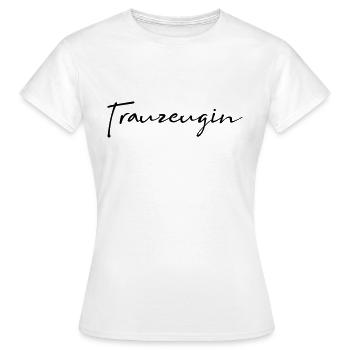Trauzeugin Junggesellinnenabschied - Frauen T-Shirt - Weiß - Vorne - AI Model Female 172 dark (172cm)