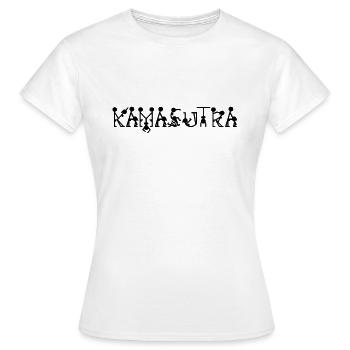 Stickman Kamasutra - Frauen T-Shirt - Weiß - Vorne - AI Model Female 172 dark (172cm)