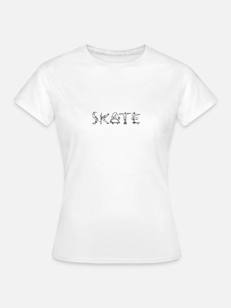 Skate Geschenk - Frauen T-Shirt - Weiß