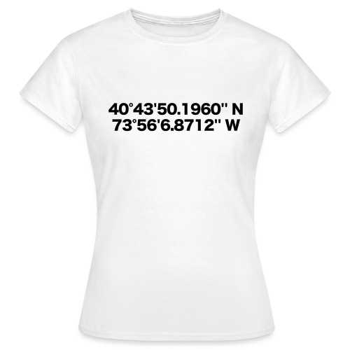 NEW YORK: Global Positioning System - Women's T-Shirt