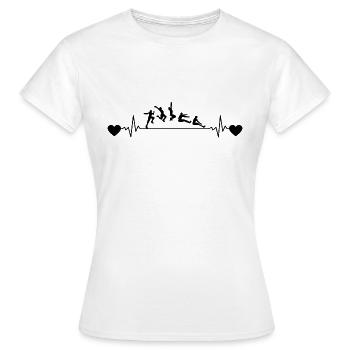 Long jump Triple jump Long jump high jump - Women's T-Shirt - white - Front - AI Model Female 172 dark (172cm)