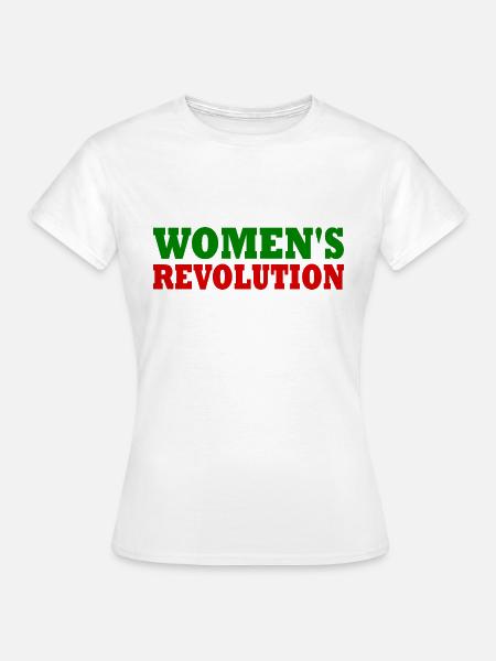 Womens revolution - Frauen T-Shirt - Weiß