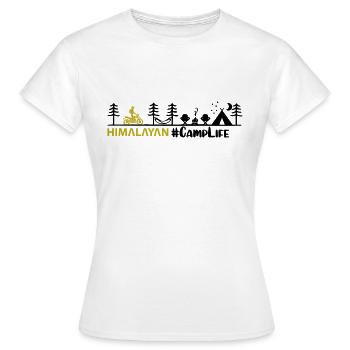 Das Leben im Himalaya Camp - Frauen T-Shirt - Weiß - Vorne - AI Model Female 172 dark (172cm)