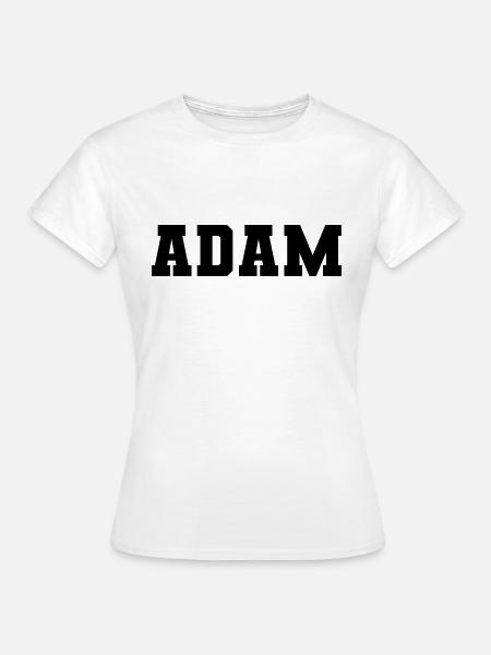 Name - Adam - Frauen T-Shirt - Weiß
