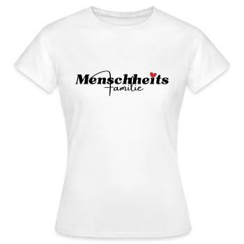 Humanité - T-shirt Femme - blanc - Devant - AI Model Female 172 dark (172cm)