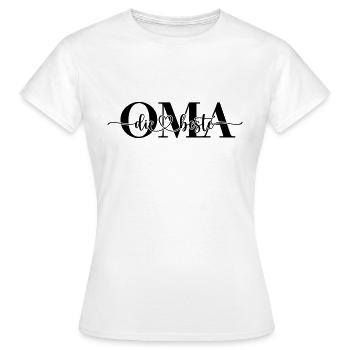 Die beste OMA - Frauen T-Shirt - Weiß - Vorne - AI Model Female 172 dark (172cm)