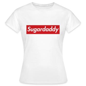 Sugardaddy Rot - Frauen T-Shirt - Weiß - Vorne - AI Model Female 172 dark (172cm)
