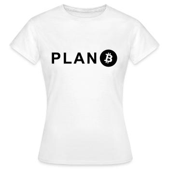 Plan B - T-shirt Femme - blanc - Devant - AI Model Female 172 dark (172cm)