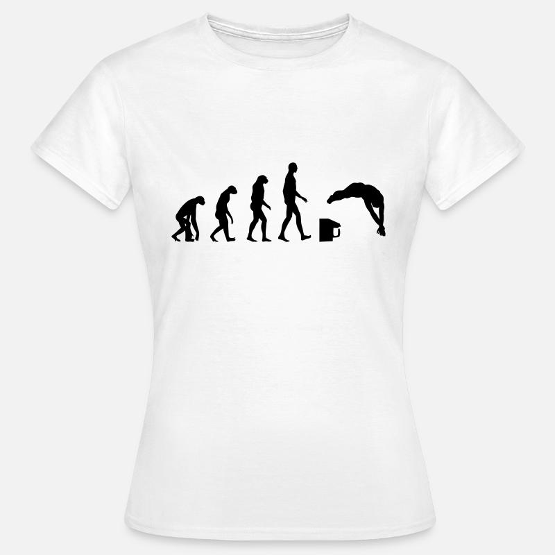 Evolution / Natation - T-shirt Femme - blanc