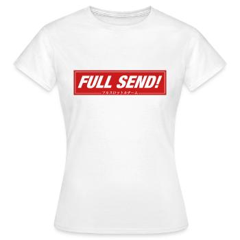 VOLLSTÄNDIGES SENDEN! - Frauen T-Shirt - Weiß - Vorne - AI Model Female 172 dark (172cm)