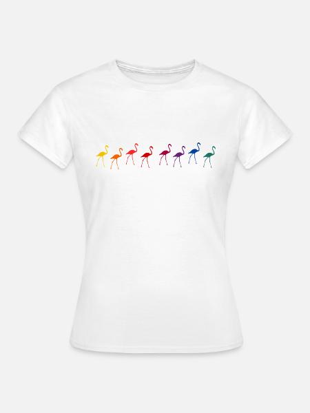 Flamingos - Frauen T-Shirt - Weiß