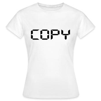 Copy Copy and Paste Vater Sohn Partner Shirt - Frauen T-Shirt - Weiß - Vorne - AI Model Female 172 dark (172cm)