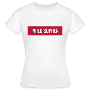 Philosopher - Frauen T-Shirt - Weiß - Vorne - AI Model Female 172 dark (172cm)