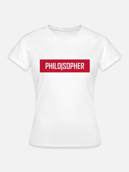 Philosopher - Frauen T-Shirt - Weiß