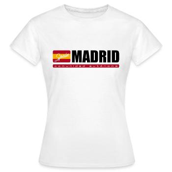 Communauté autonome de Madrid - T-shirt Femme - blanc - Devant - AI Model Female 172 dark (172cm)