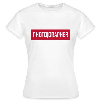 Photographer - Frauen T-Shirt - Weiß - Vorne - AI Model Female 172 dark (172cm)