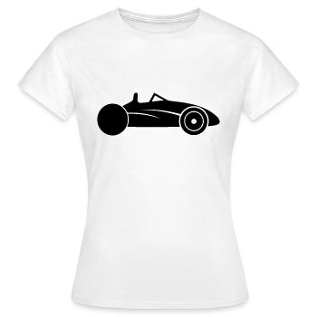 ancienne voiture - T-shirt Femme - blanc - Devant - AI Model Female 172 dark (172cm)