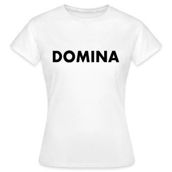 Domina - T-shirt Femme - blanc - Devant - AI Model Female 172 dark (172cm)