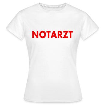 Notarzt - Frauen T-Shirt - Weiß - Vorne - AI Model Female 172 dark (172cm)
