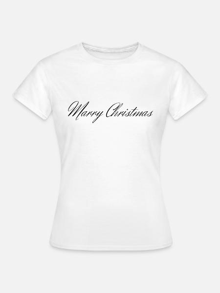 Marry Christmas - Frauen T-Shirt - Weiß