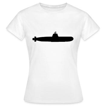 submarine - Women's T-Shirt - white - Front - AI Model Female 172 dark (172cm)