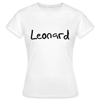 leonard - T-shirt Femme - blanc - Devant - AI Model Female 172 dark (172cm)