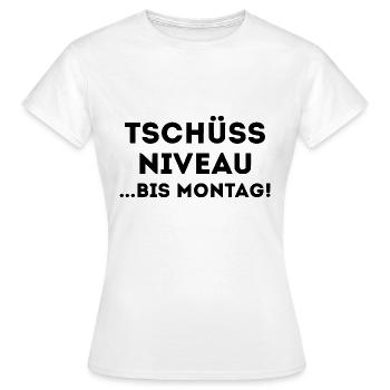 jusqu'à lundi - T-shirt Femme - blanc - Devant - AI Model Female 172 dark (172cm)