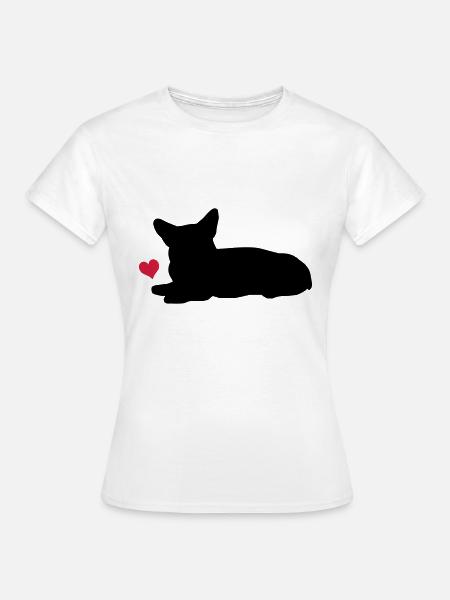 Corgi - Frauen T-Shirt - Weiß