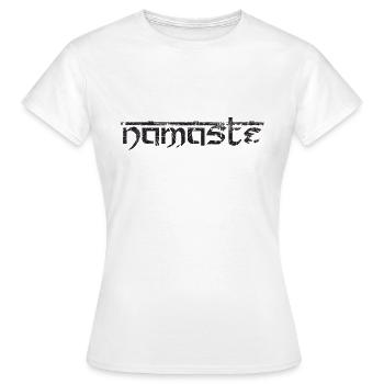 namaste 01 - T-shirt Femme - blanc - Devant - AI Model Female 172 dark (172cm)