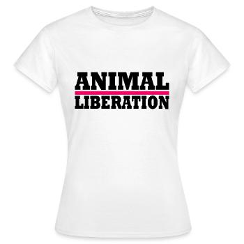 Animal liberation - Frauen T-Shirt - Weiß - Vorne - AI Model Female 172 dark (172cm)