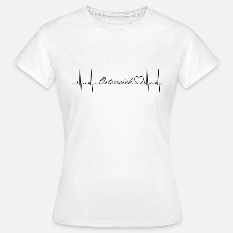 Østrig - T-shirt dam - vit